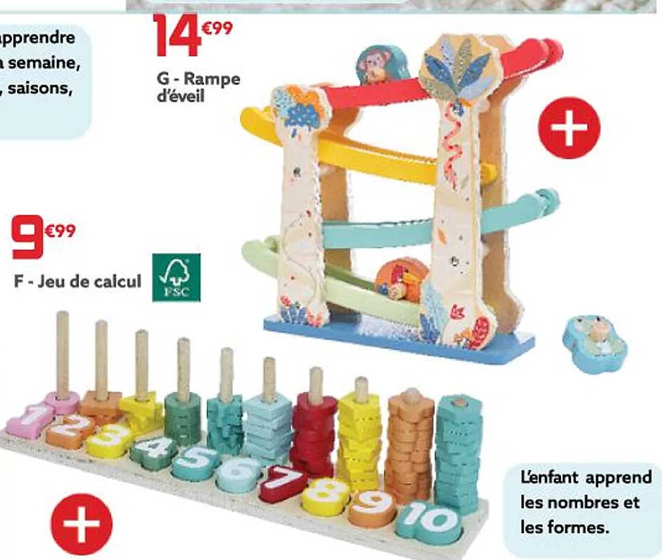 rampe d'éveil, jeu de calcul