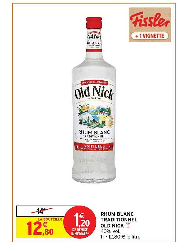 rhum blanc traditionnel old nick