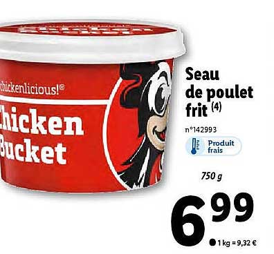 seau de poulet frit