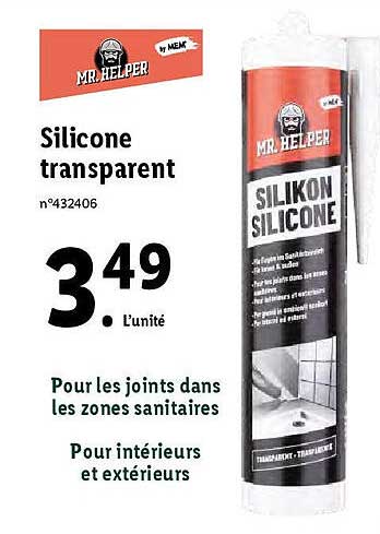 silicone transparent mr. helper