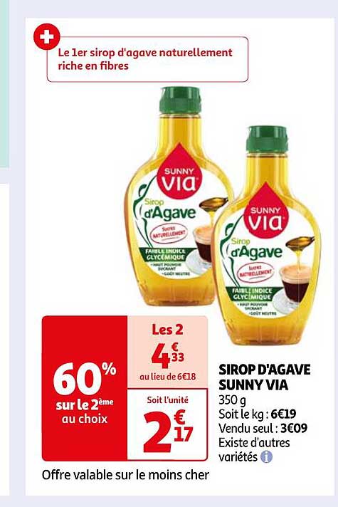 sirop d'agave sunny via
