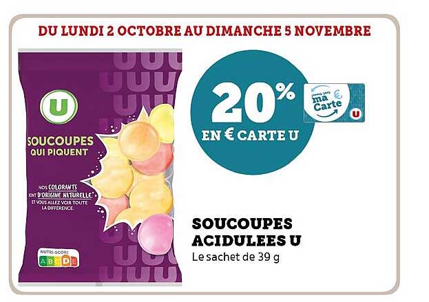 soucoupes acidulées u