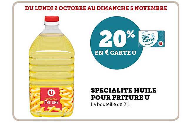Spécialité Huile Pour Friture U