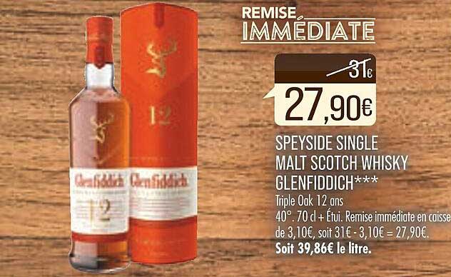 speyside single malt scotch whisky glenfiddich***