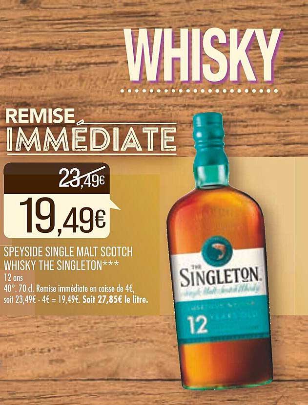 Speyside Single Malt Scotch Whisky The Singleton***