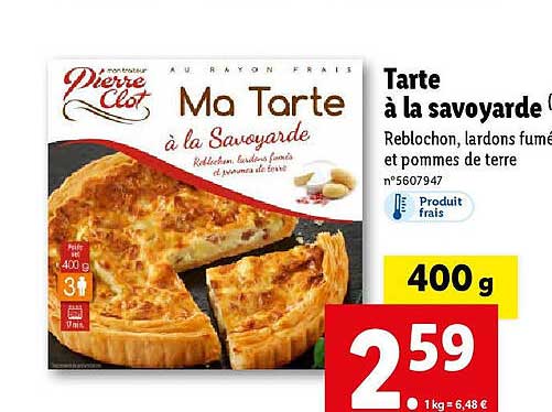 tarte à la savoyarde pierre clot