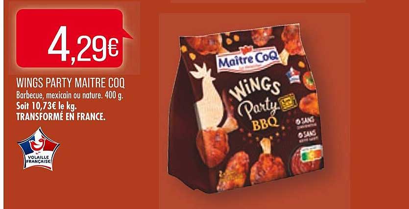 wings party maître coq