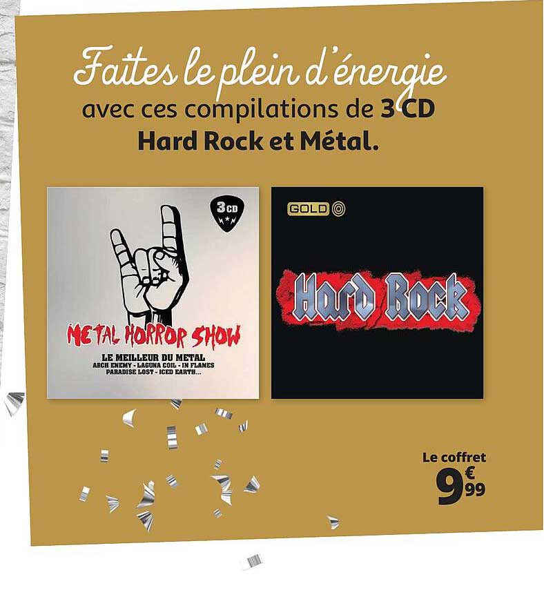 3 cd hard rock et métal