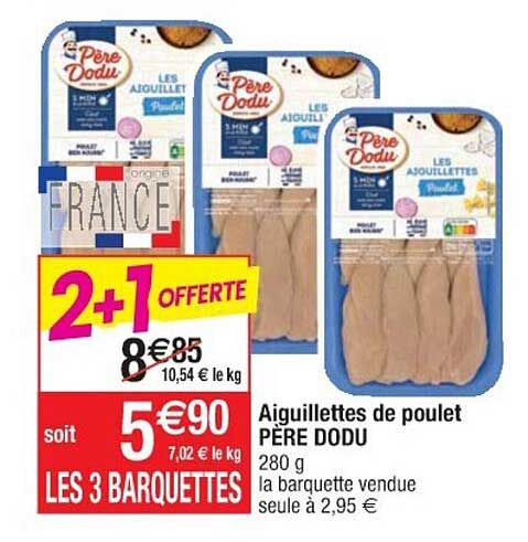 aiguillettes de poulet père dodu