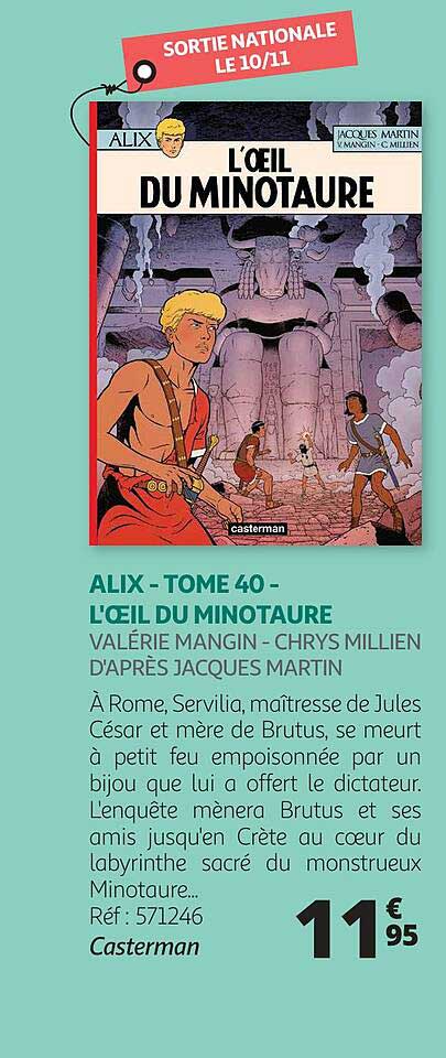 alix - tome 40 - l'œil du minotaure