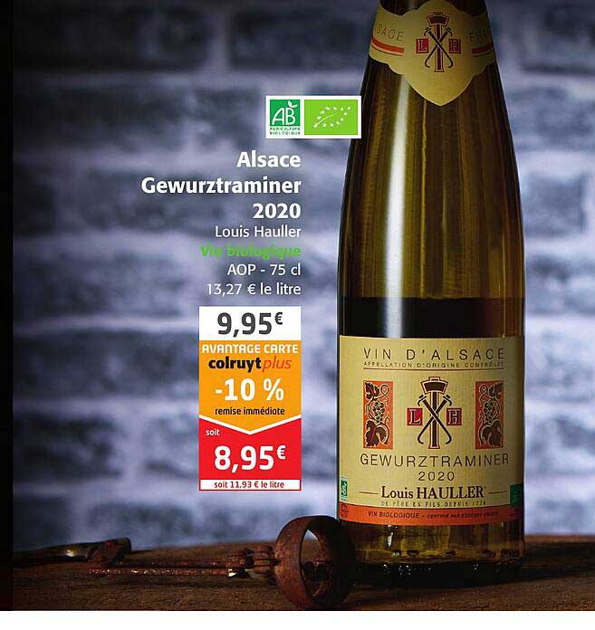 alsasce gewurztraminer 2020 louis hauller