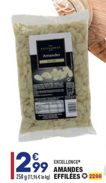 amandes effilées excellence
