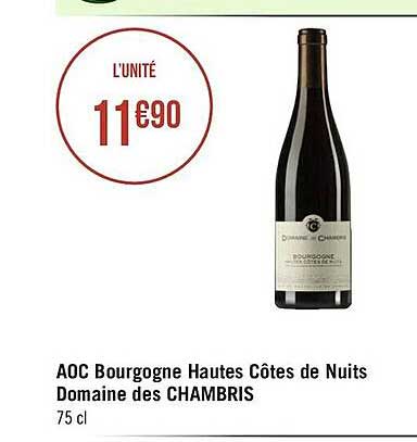 aoc bourgogne hautes côtes de nuits domaine des chambris