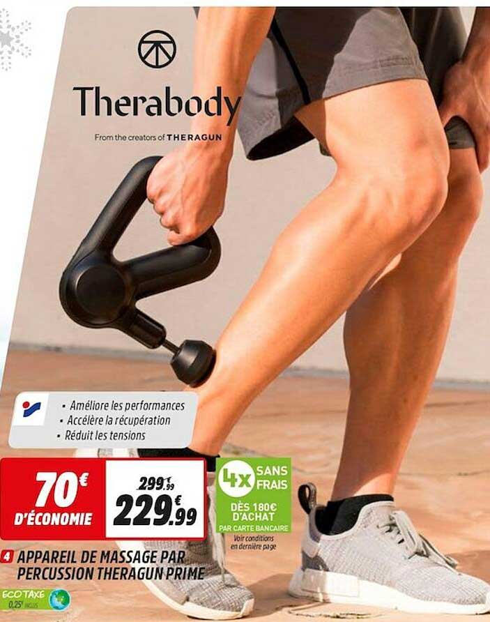 appareil de massage par percussion theragun prime