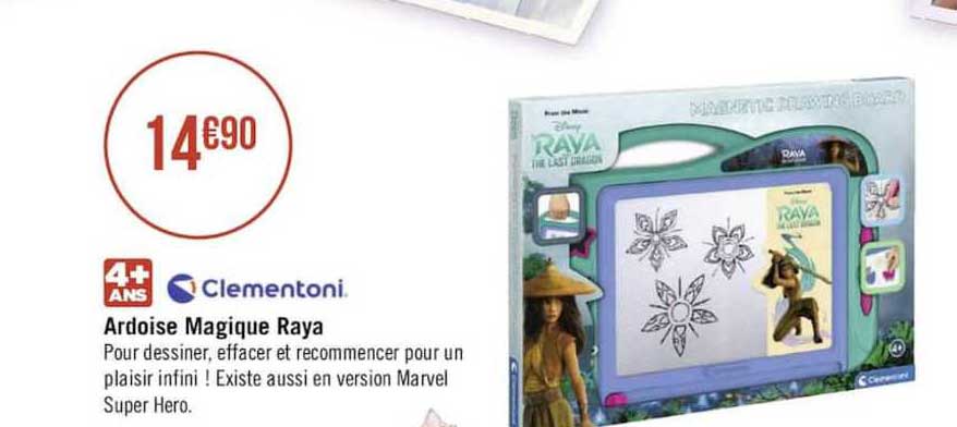 ardoise magique raya clementoni