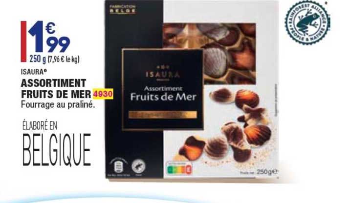 assortiment fruits de mer isaura