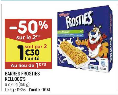 Barres Frosties Kellogg's