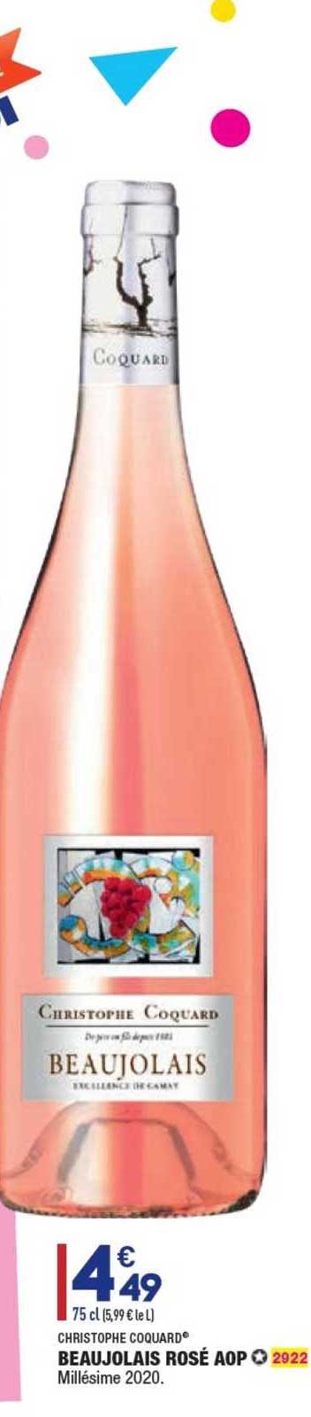 beaujolais rosé aop christophe coquard