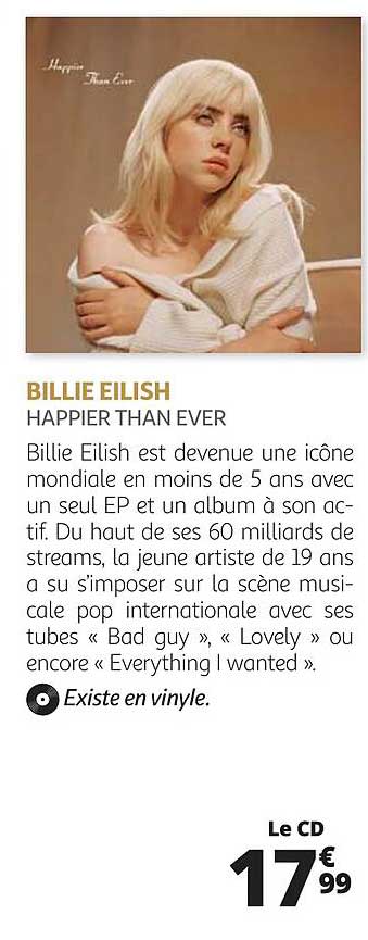 billie eilish - happier than ever