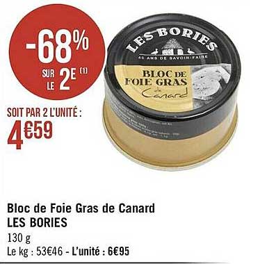 Bloc De Foie Gras De Canard Les Bories