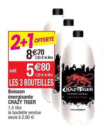 boisson énergisante crazy tiger
