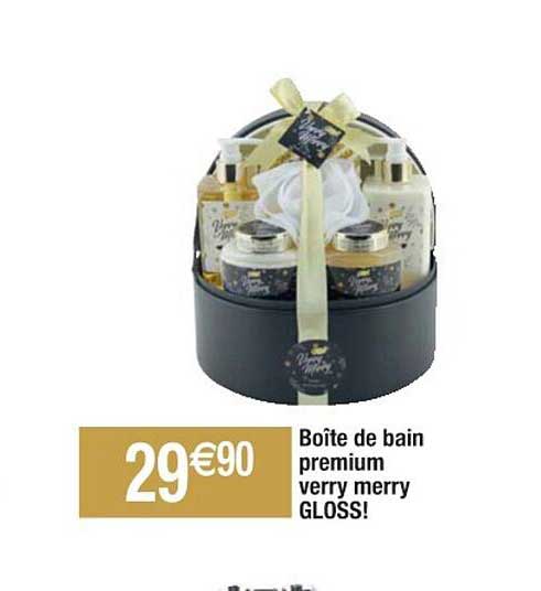 boîte de bain premium verry merry gloss!