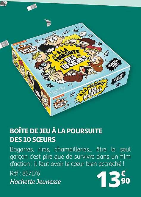 boîte de jeu à la poursuite des 10 sœurs