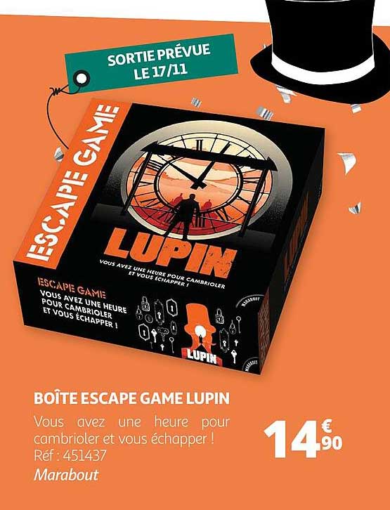 boîte escape game lupin