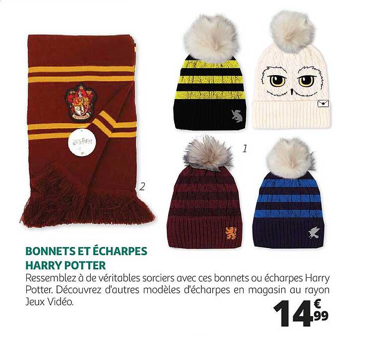 bonnets et écharpes harry potter