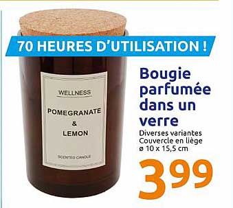 bougie parfumée dans un verre