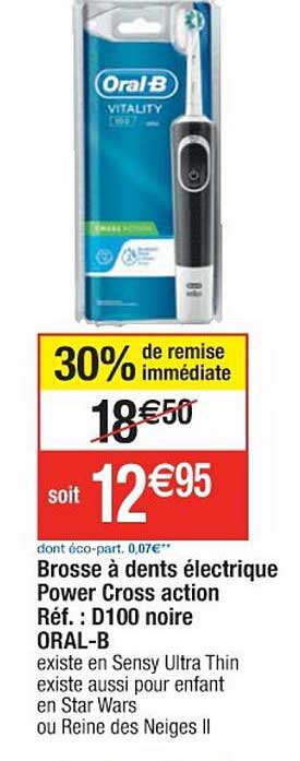 brosse à dents électrique power crosse action oral-b