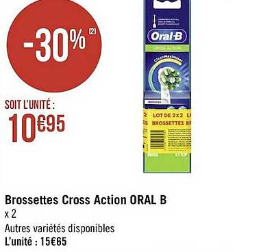 brossettes cross action oral b