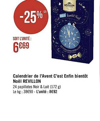 calendrier de l'avent c'est enfin bientôt noël révillon