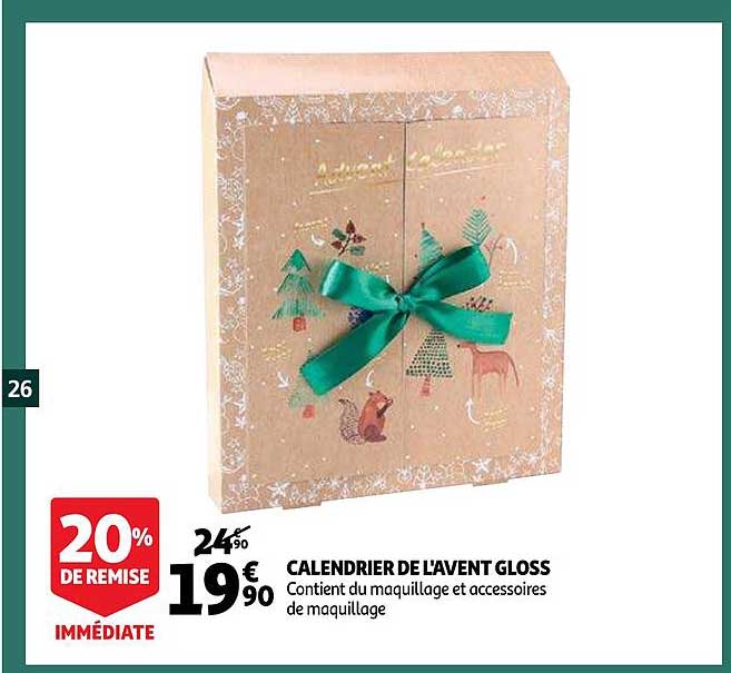 calendrier de l'avent gloss