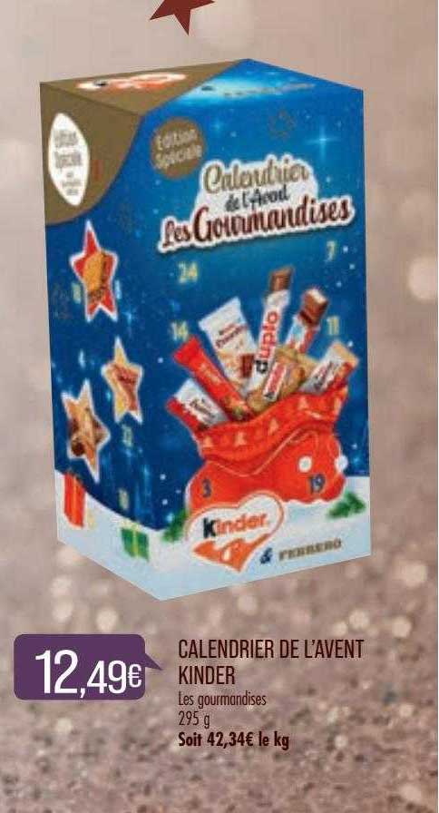calendrier de l'avent kinder