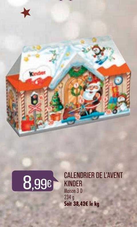 calendrier de l'avent kinder