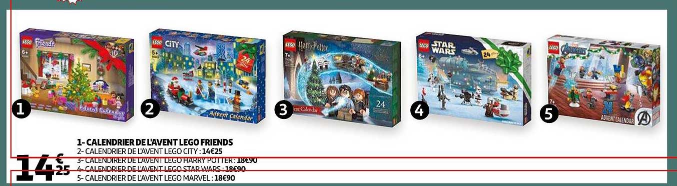 calendrier de l'avent lego friends