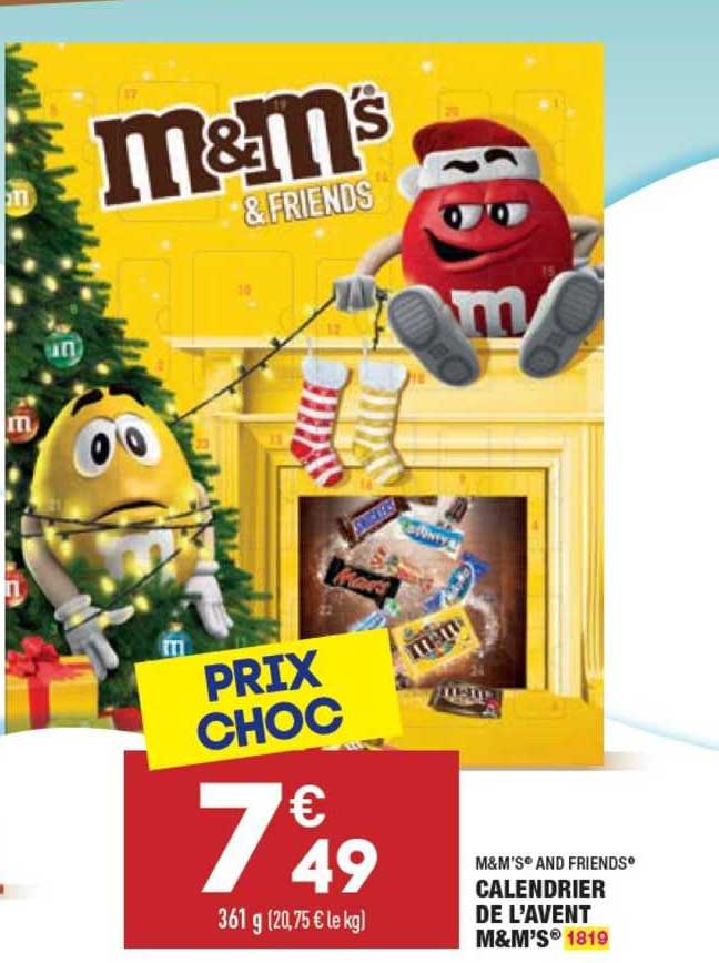 calendrier de l'avent m&m's and friends