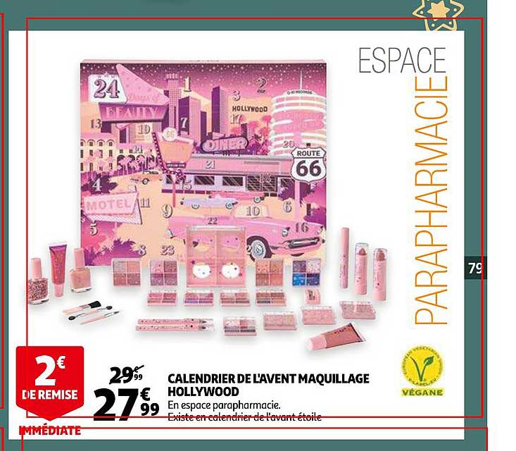 calendrier de l'avent maquillage hollywood