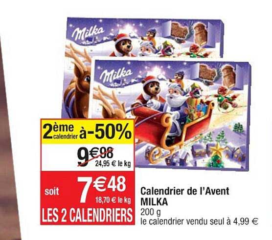 Calendrier De L'avent Milka
