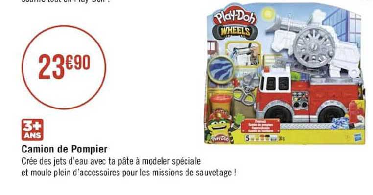 camion de pompier playdoh