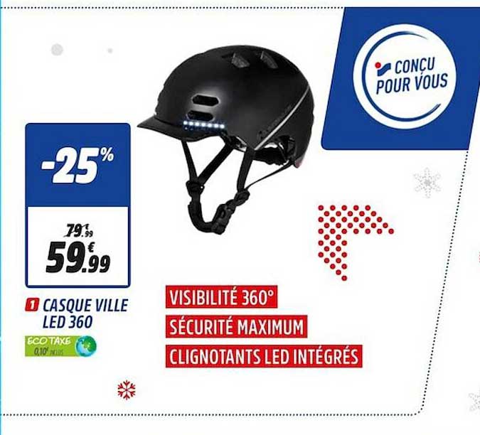 casque ville led 360