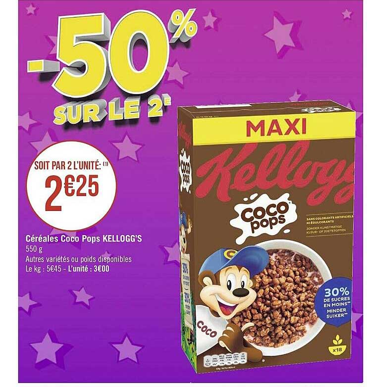céréales coco pops kellogg's