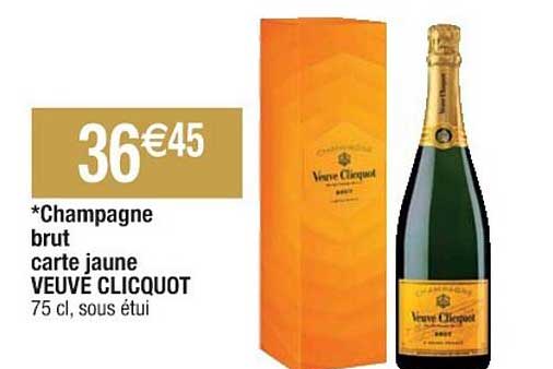 champagne brut carte jaune veuve clicquot