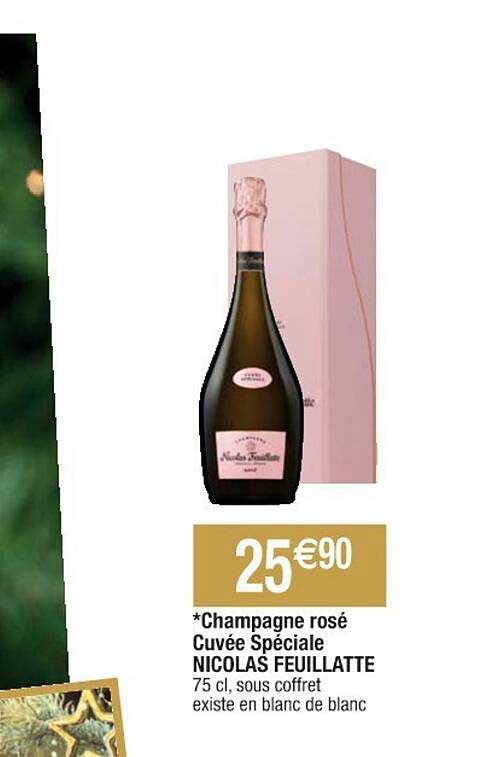 champagne rosé cuvée spéciale nicolas feuillatte