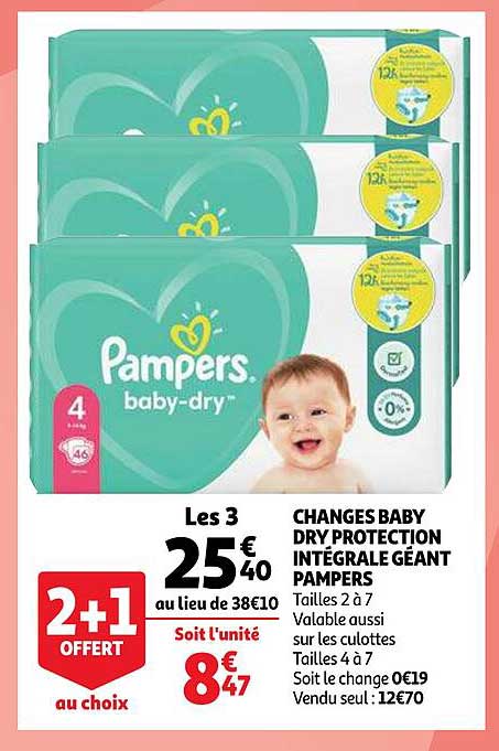 Changes Baby Dry Protection Intégrale Géant Pampers