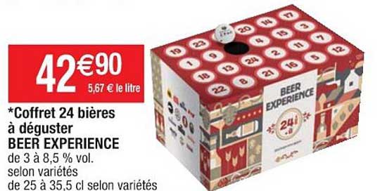 Coffret 24 Bières à Déguster Beer Experience