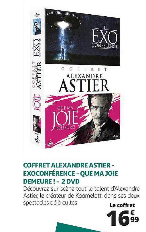 coffret alexandre astier - exoconférence - que ma joie demeure ! - 2 dvd