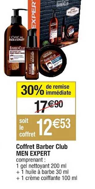 coffret barber club men expert