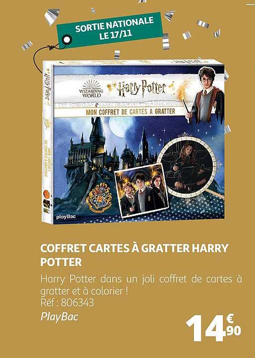 coffret cartes à gratter harry potter